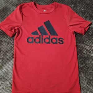 Adidas Kid's Red Logo Tee